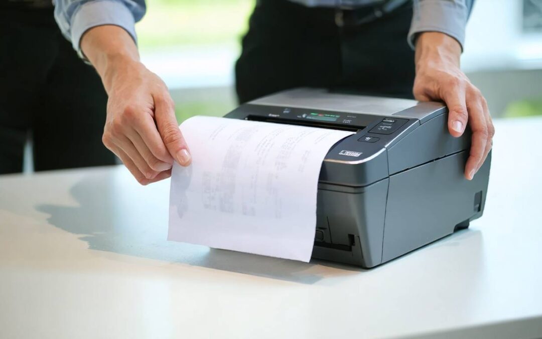 Dlaczego błędne ułożenie papieru termicznego psuje wydruki?